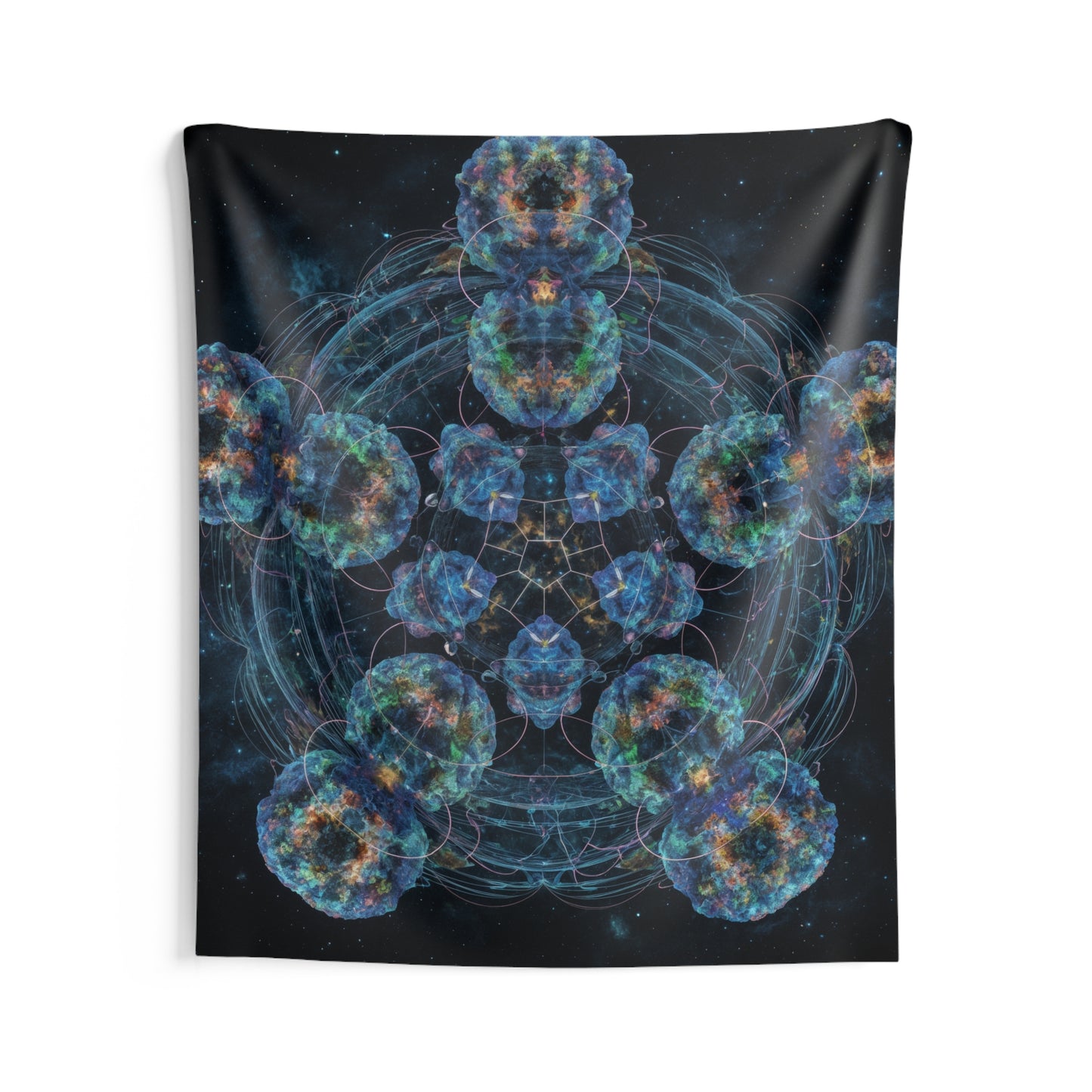 Alien Brain Mandala - Indoor Wall Tapestry