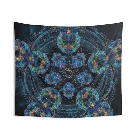 Alien Brain Mandala - Indoor Wall Tapestry